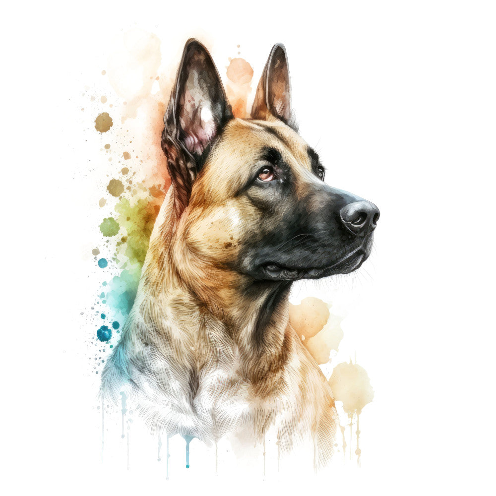 Belgian Malinois Dog Fabric Panel 13