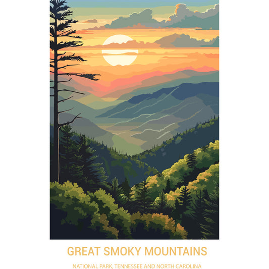National Parks Posters Fabric Panel 25