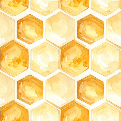 Golden Hive Meadow Pattern 15 Minky Fabric
