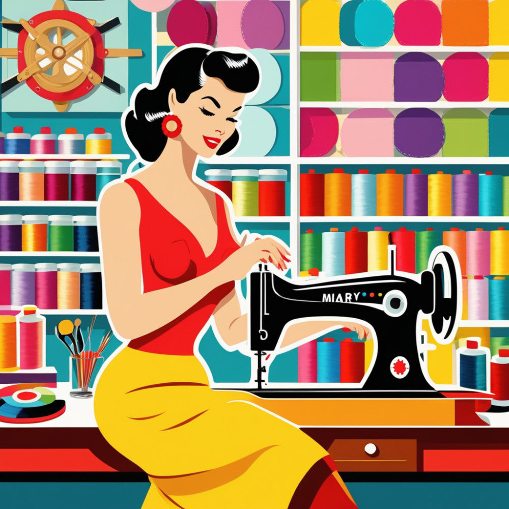 Pop Art Sewing Fabric Panel 44