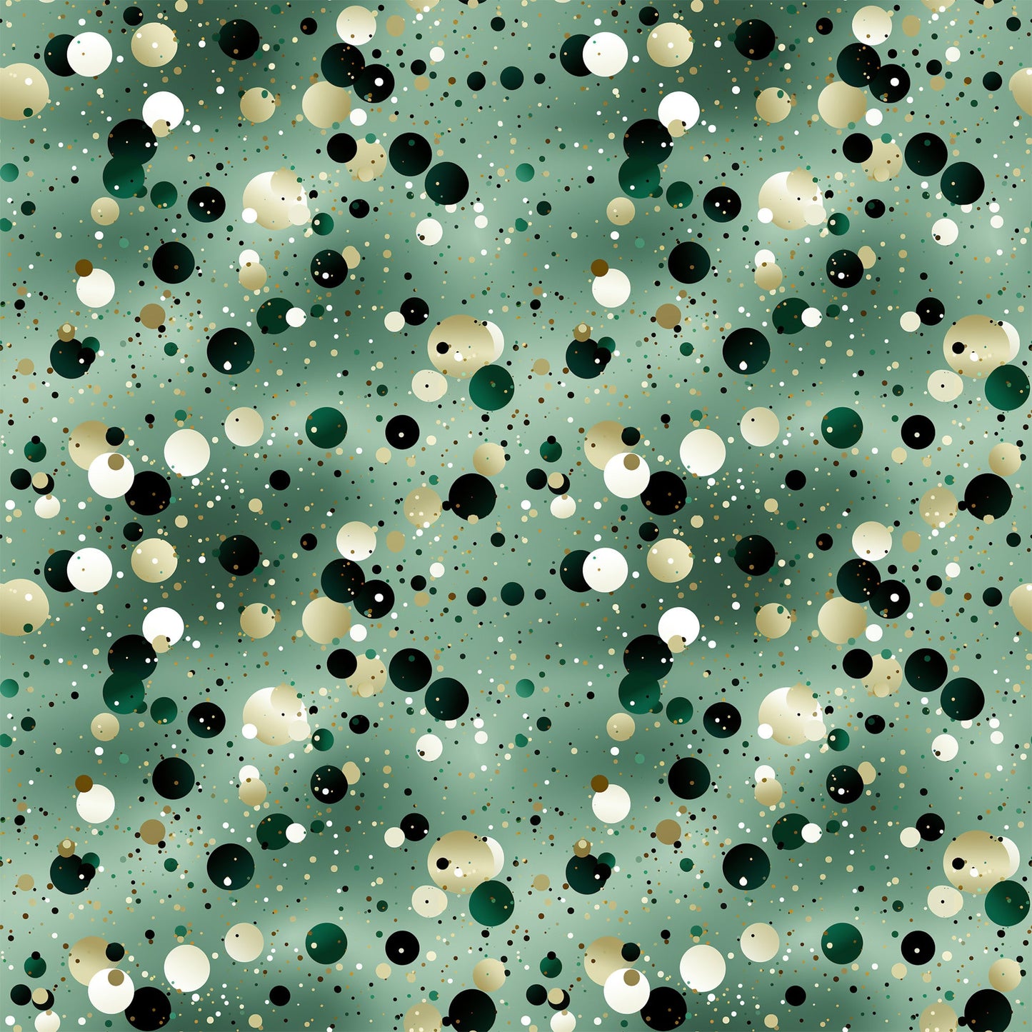 Green Confetti Pattern 4 Quilting Cotton Fabric