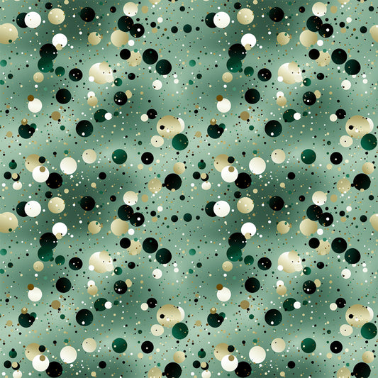 Green Confetti Pattern 4 Quilting Cotton Fabric
