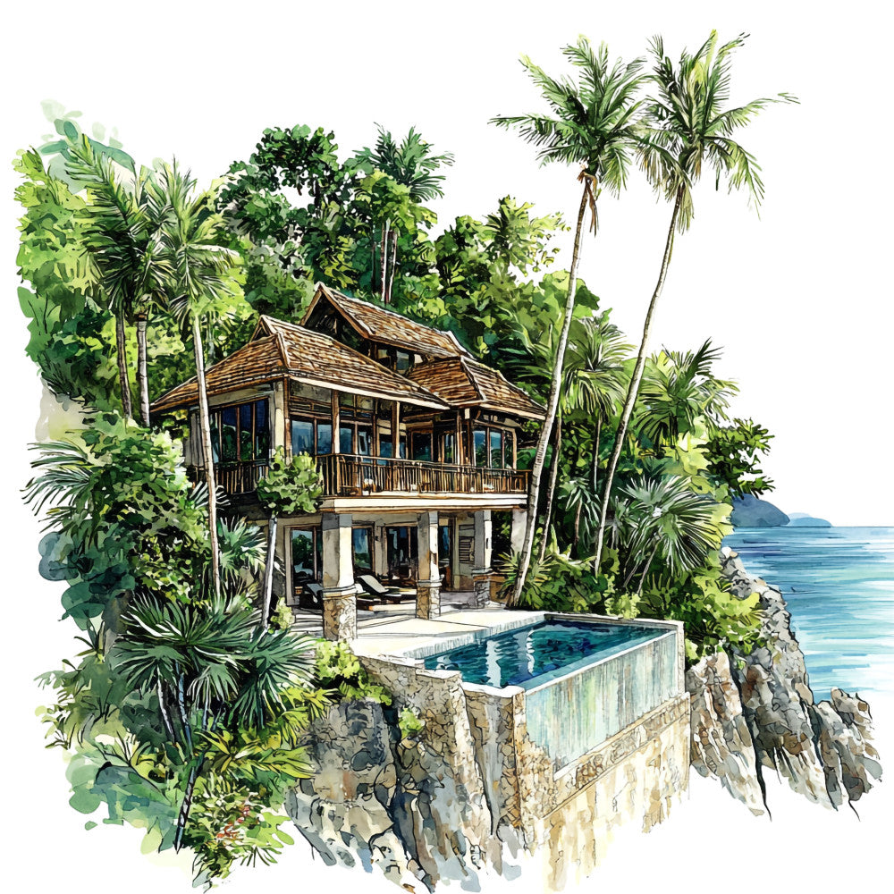 Thailand Resort Fabric Panel 37