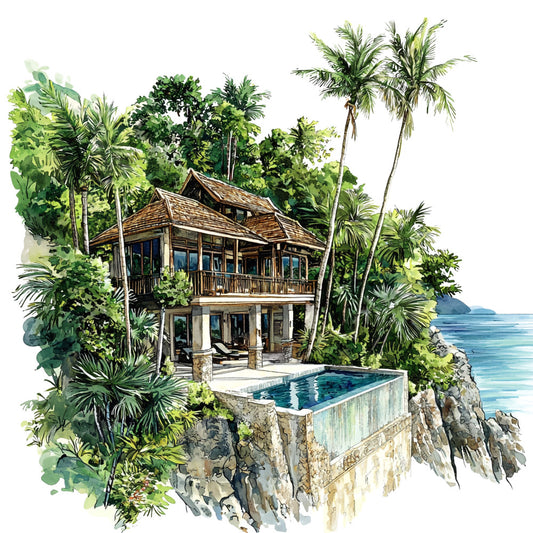 Thailand Resort Fabric Panel 37