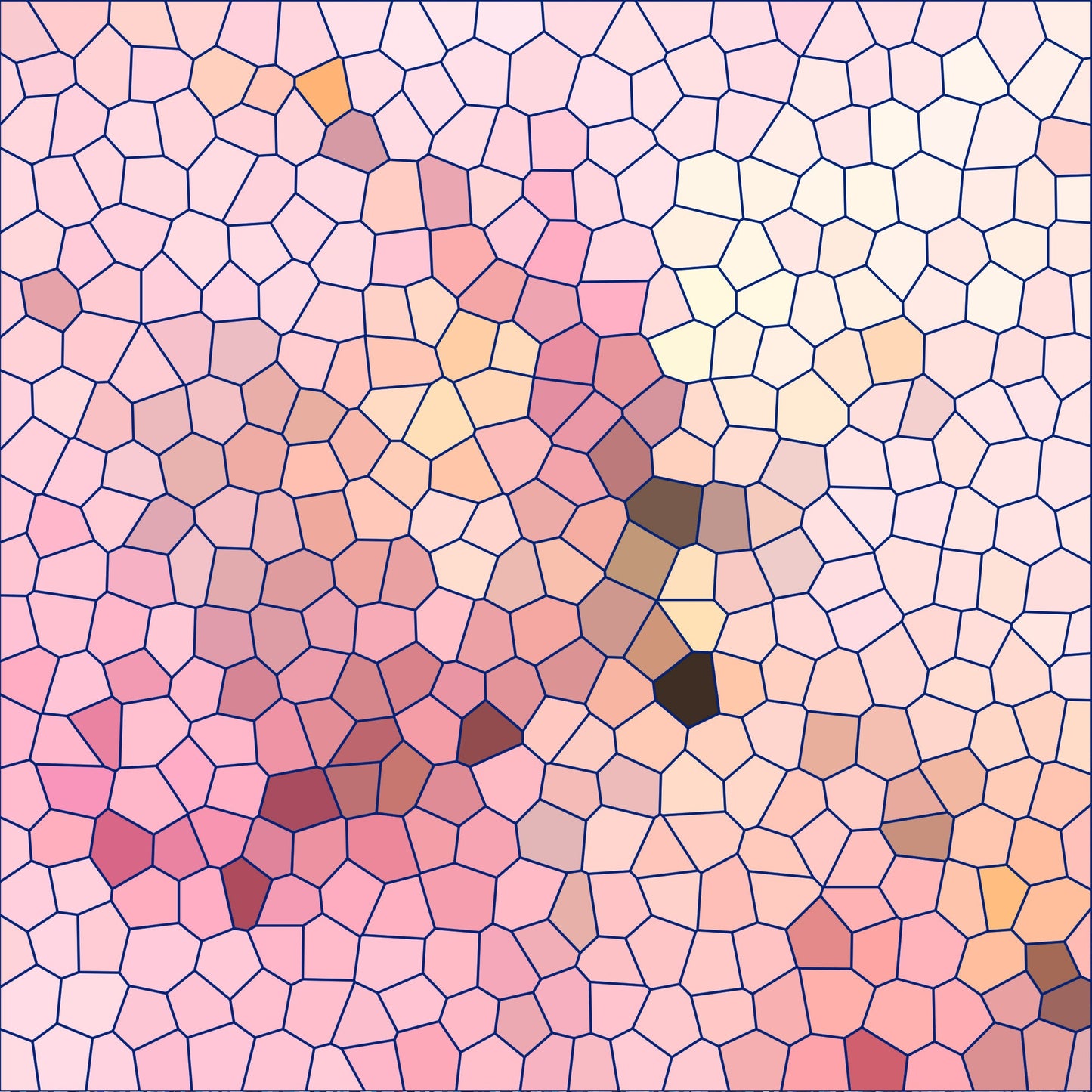 Mosaic Love Pattern 6 Quilting Cotton Fabric