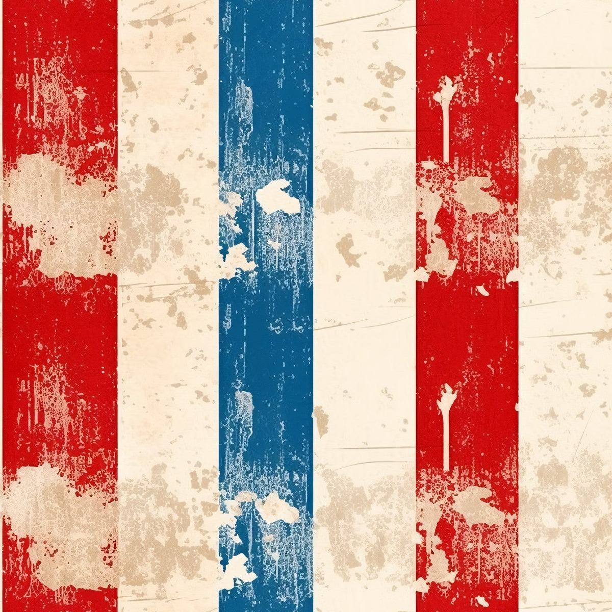 Faded Americana Pattern 14 Minky Fabric
