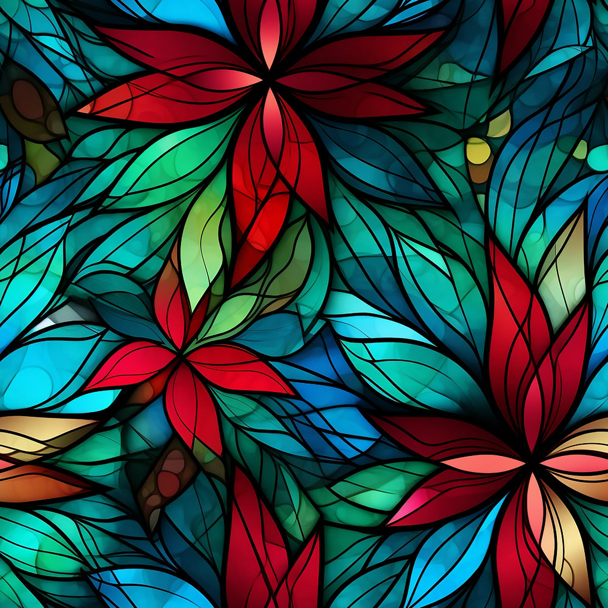 Cathedral Blooms Pattern 3 Minky Fabric