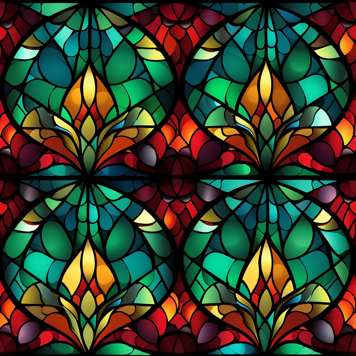 Cathedral Blooms Pattern 12 Minky Fabric