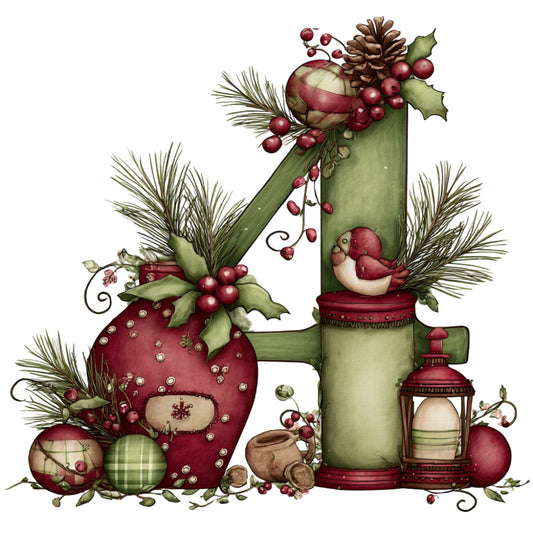 christmas, holiday, festive, burgundy, wine red, cream, ivory, sage green, forest green, nature, botanical, berries, pine needles, ornaments, lanterns, whimsical, vintage, rustic, traditional, country, farmhouse, folk art, decorative, winter, seasonal, red and green, plaid, checkered, cottagecore, nostalgic