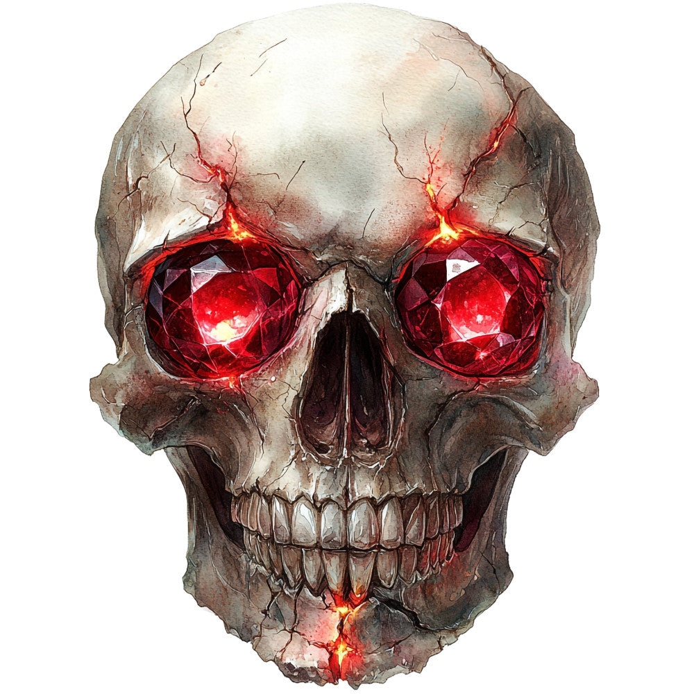 skull, glowing eyes, red eyes, gothic, dark, skeleton, bones, halloween, spooky, creepy, horror, supernatural, glow in the dark, luminous, dark red, crimson, bone white, cream, brown, abstract, edgy, alternative, punk, dark aesthetic, death, macabre, moody, dramatic, adult themes