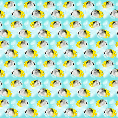 Tropical Shoreline Pattern 5 Minky Fabric