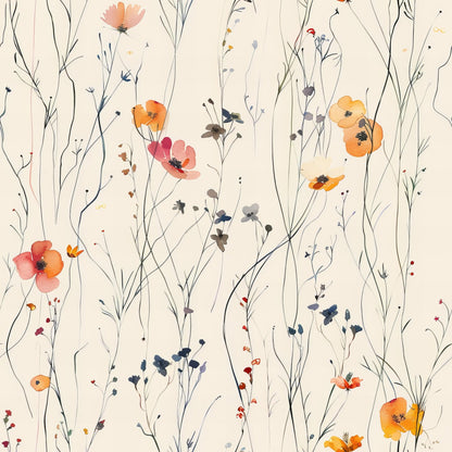 Whispering Stems Pattern 3 Minky Fabric