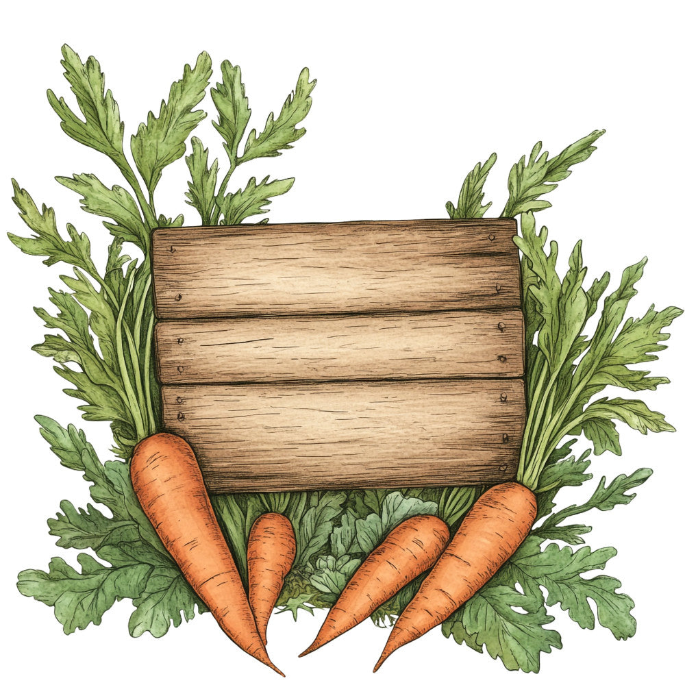garden fresh, farmers market, vegetable, carrot, produce, harvest, kitchen, farmhouse, rustic, botanical, nature, organic, terra cotta orange, burnt orange, forest green, sage green, olive green, cream, natural, earthy tones, countryside, cottage core, autumn harvest, fall, seasonal, gardening theme, farm fresh, homegrown, folk art, traditional