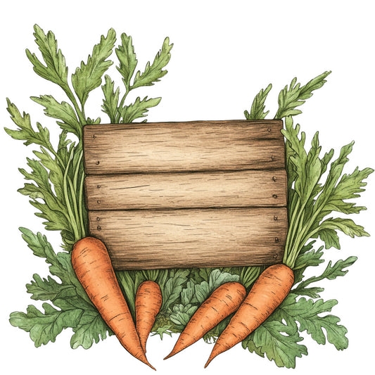 garden fresh, farmers market, vegetable, carrot, produce, harvest, kitchen, farmhouse, rustic, botanical, nature, organic, terra cotta orange, burnt orange, forest green, sage green, olive green, cream, natural, earthy tones, countryside, cottage core, autumn harvest, fall, seasonal, gardening theme, farm fresh, homegrown, folk art, traditional