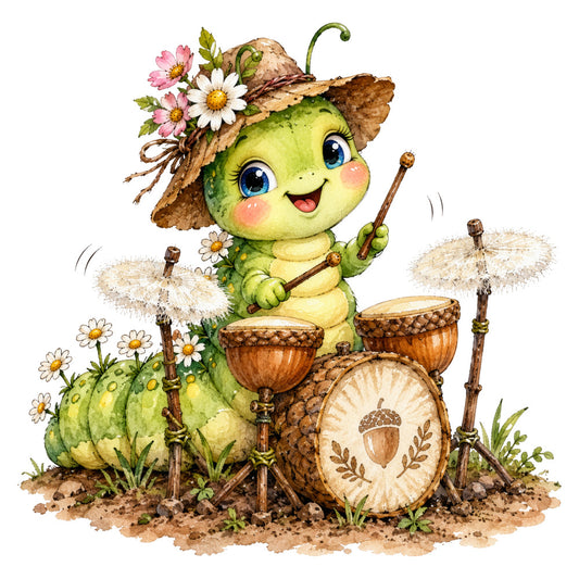 lime green, sage green, cream yellow, soft pink, warm brown, tan, whimsical, cute, nature, animals, frogs, cacti, flowers, daisies, woodland, spring, summer, playful, children's, baby, folk art, vintage, botanical, rustic, cottage core, illustration, watercolor, charming, girly, nature lover