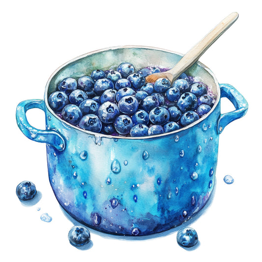 Blueberry Gardens Fabric Panel 23