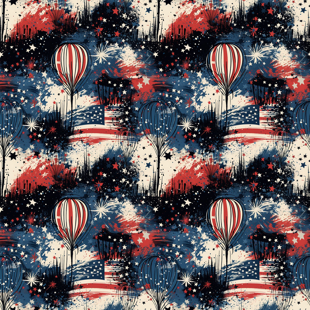 Liberty Skies Pattern 4 Minky Fabric
