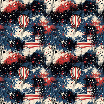 Liberty Skies Pattern 4 Minky Fabric