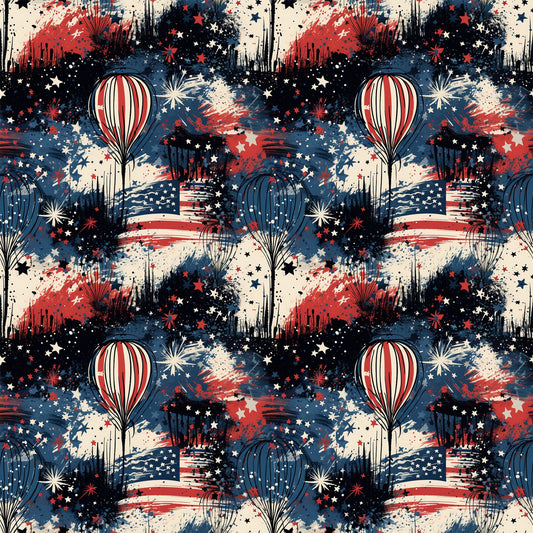 Liberty Skies Pattern 4 Minky Fabric