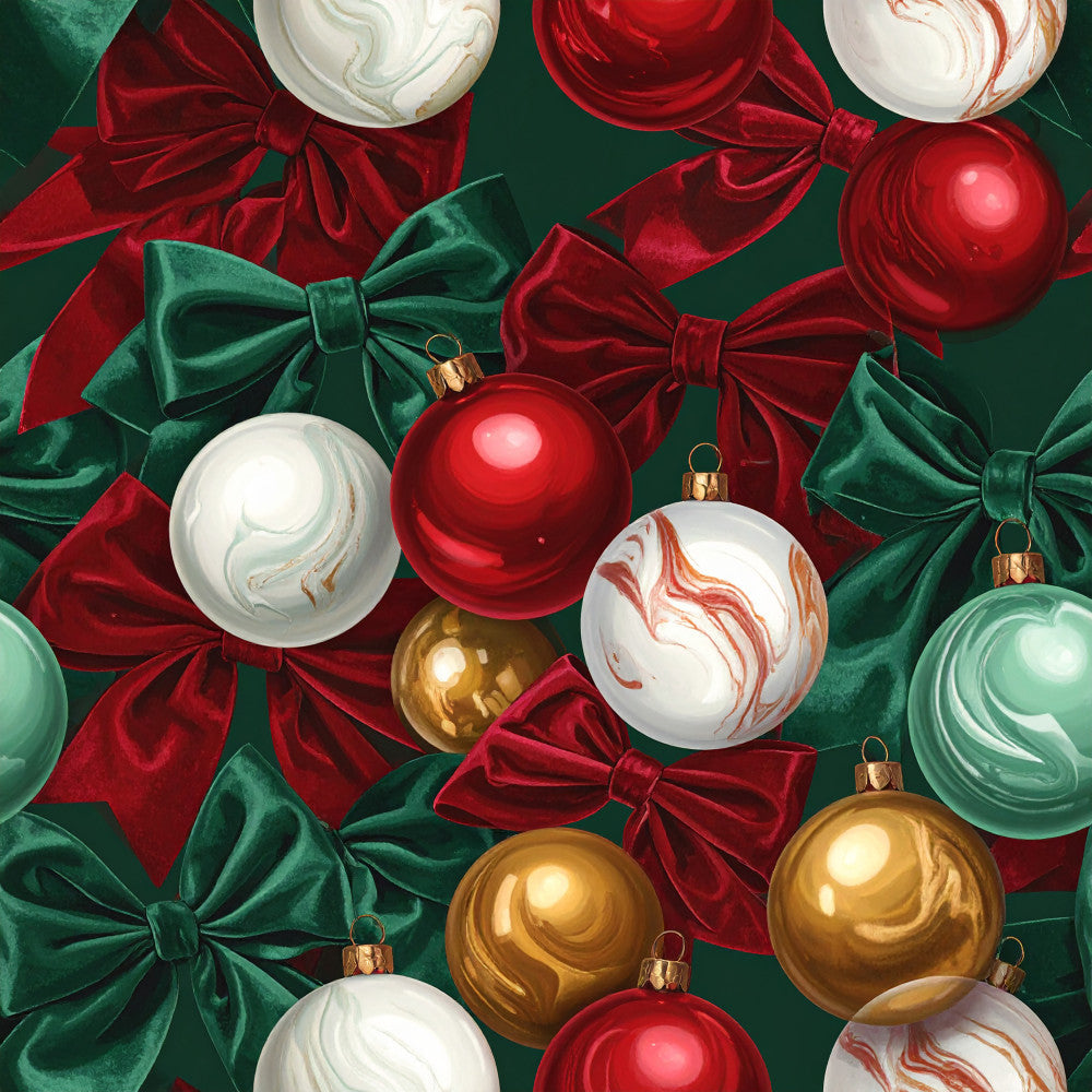 Velvet Noel Garden Pattern 25 Minky Fabric