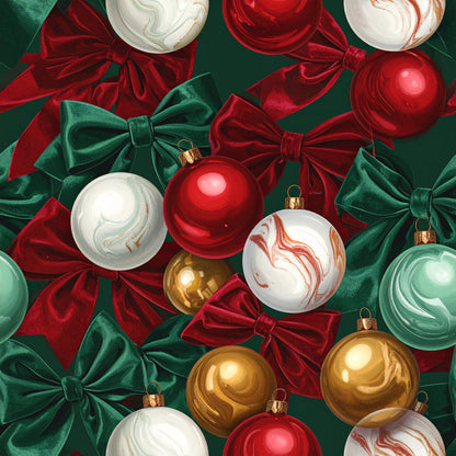 Velvet Noel Garden Pattern 25 Minky Fabric