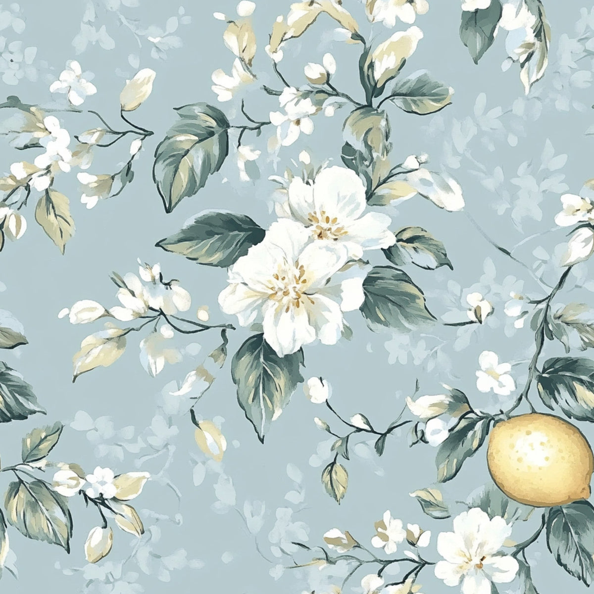 Limoncello Blossoms Pattern 5 Minky Fabric