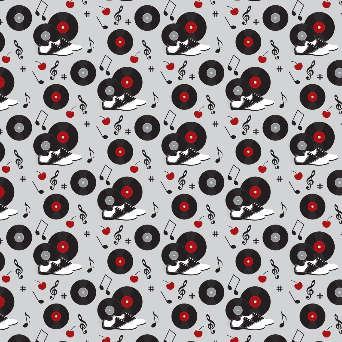 Jukebox Jive Pattern 15 Minky Fabric