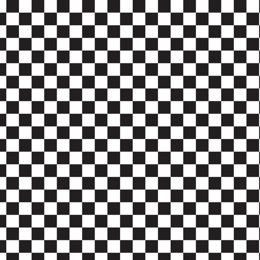 50s Black and Red Diner Pattern 10 Quilting Cotton Fabric