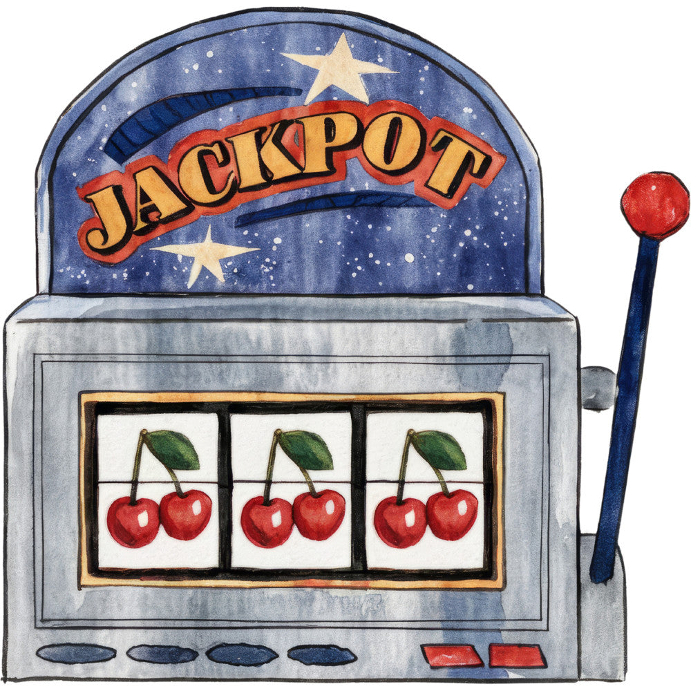 Watercolor Casino Fabric Panel 51