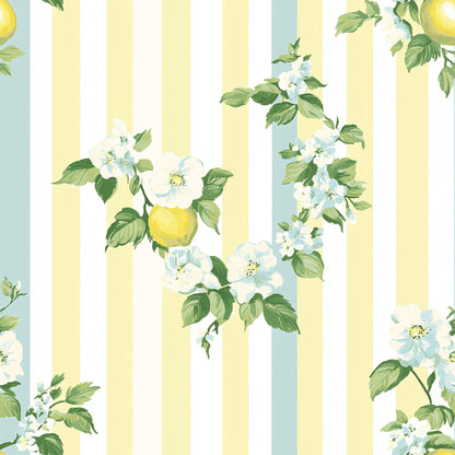 Lemon Floral Shabby Chic Pattern 9 Quilting Cotton Fabric