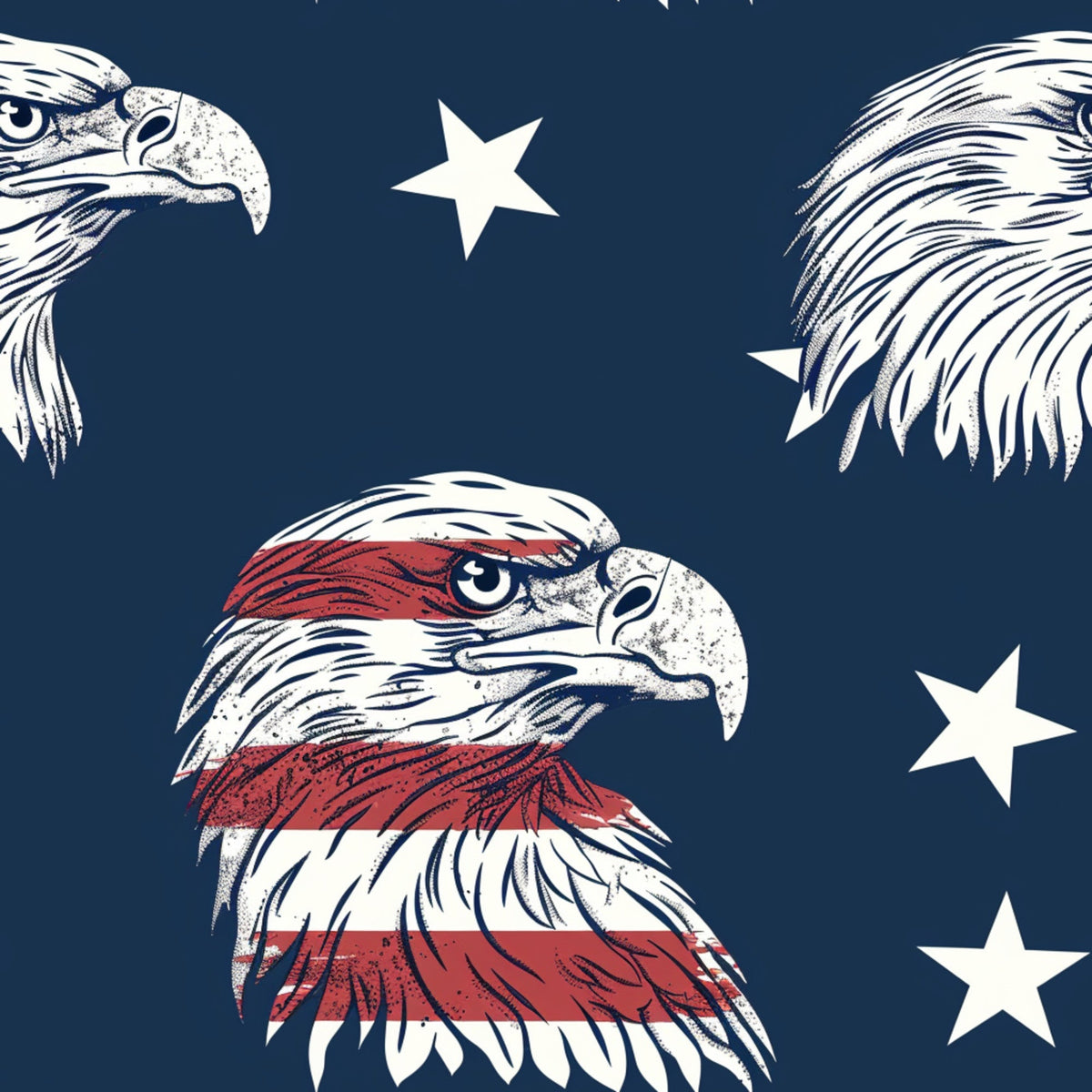 Liberty Stars Pattern 2 Minky Fabric