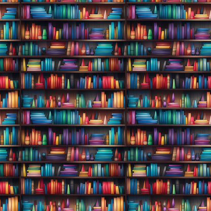 Bookshelf Pattern 7 Quilting Cotton Fabric