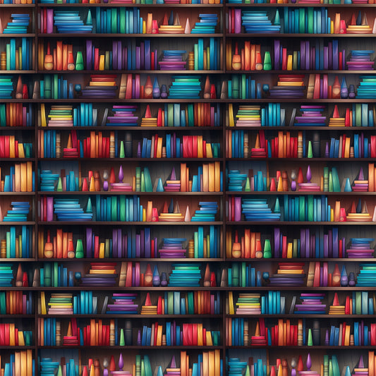 Bookshelf Pattern 7 Quilting Cotton Fabric