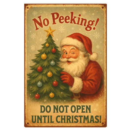 Vintage Christmas Poster Fabric Panel 2