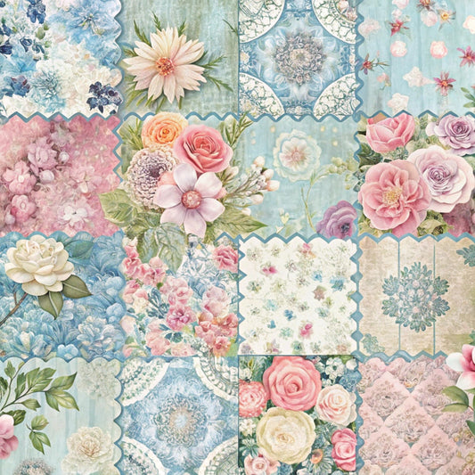 Spring Patchwork Pattern 18 Quilting Cotton Fabric