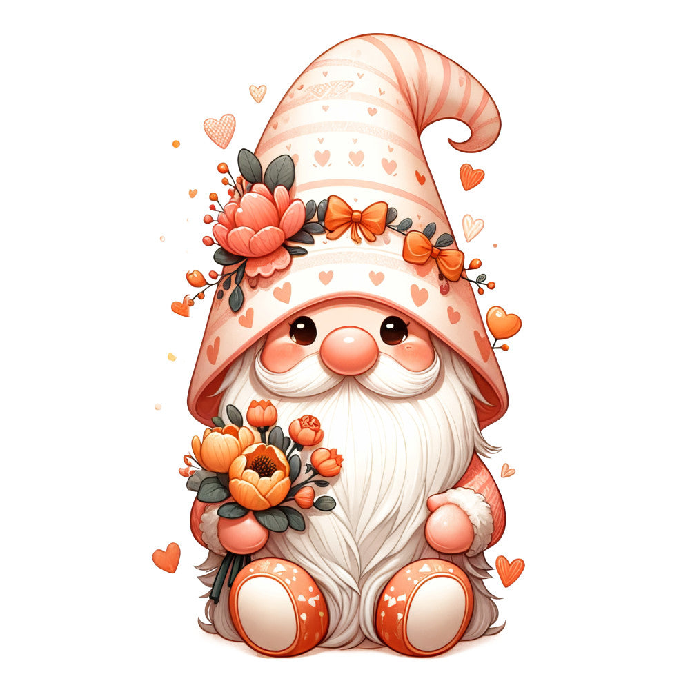 Adorable Pastel Gnome Fabric Panel 1