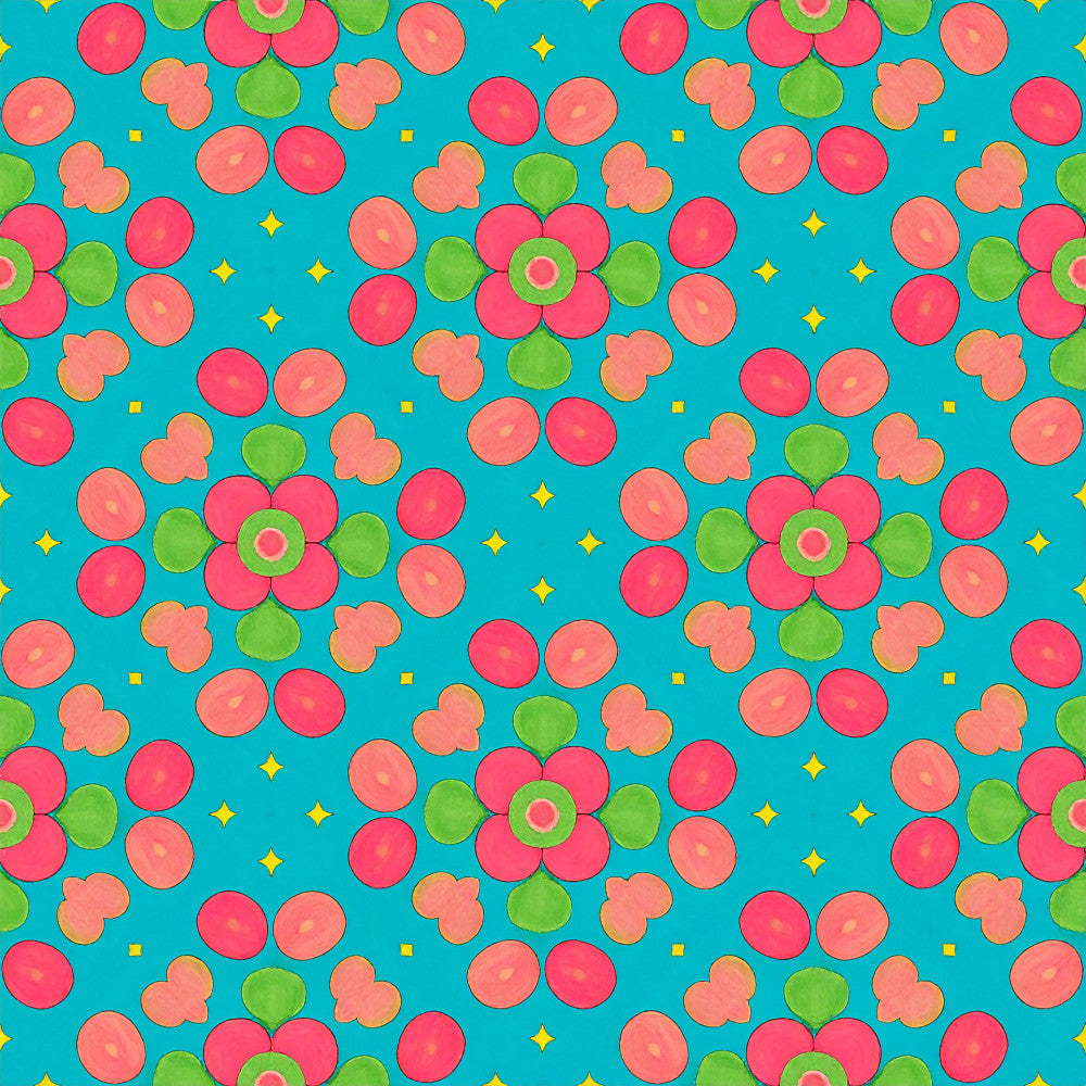 Carnival Garden Glow Pattern 11 Minky Fabric