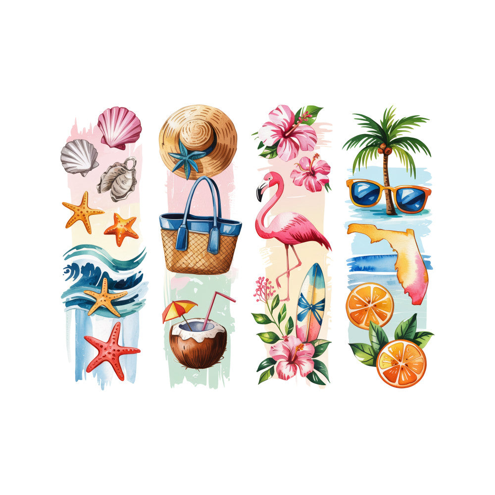 Brushstroke State Fabric Panel 25