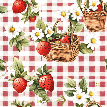 Berry Basket Charm Pattern 7 Minky Fabric