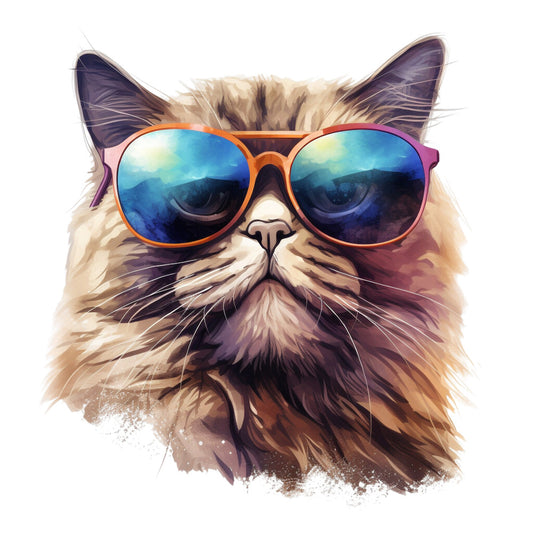 Cats with Sunglasses Fabric Panel 14