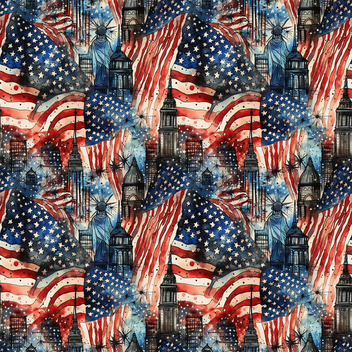Liberty Skies Pattern 2 Minky Fabric