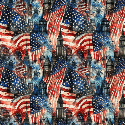 Liberty Skies Pattern 2 Minky Fabric