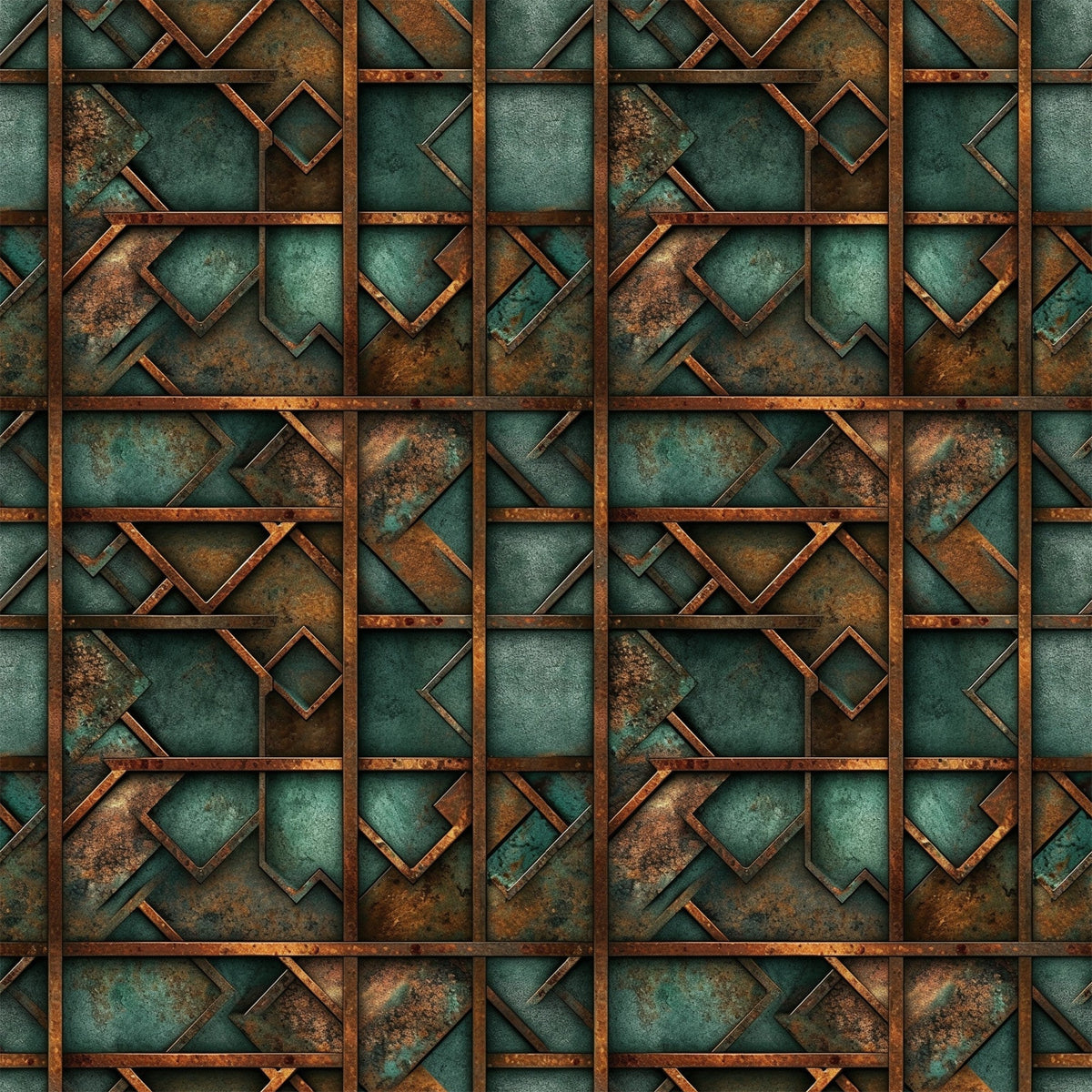 Patina Forge Pattern 7 Minky Fabric
