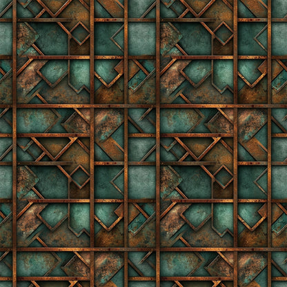 Patina Forge Pattern 7 Minky Fabric