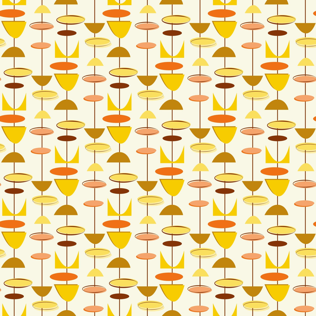 Marigold Mobiles Pattern 6 Minky Fabric