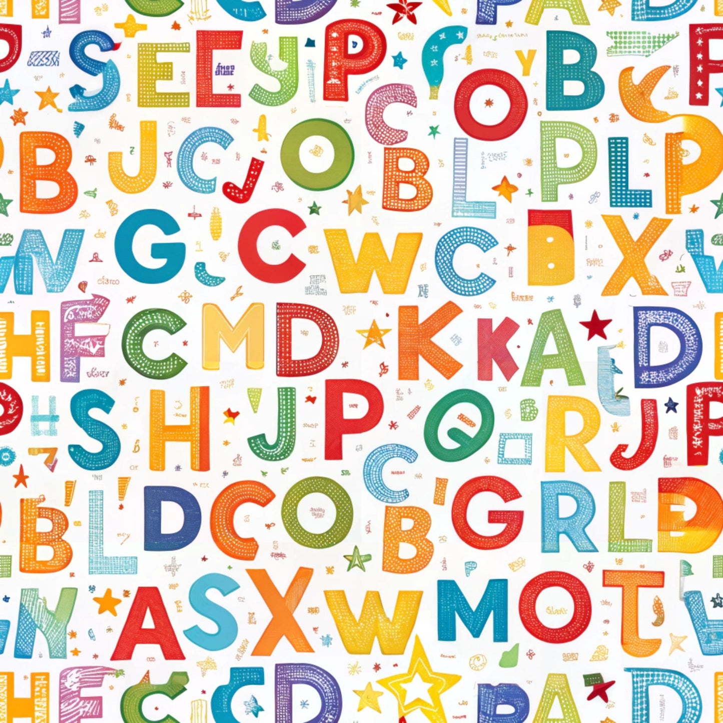 Back to School Pattern 17 Quilting Cotton Fabric