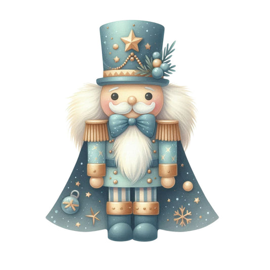 Christmas Nutcracker Scene Fabric Panel 24
