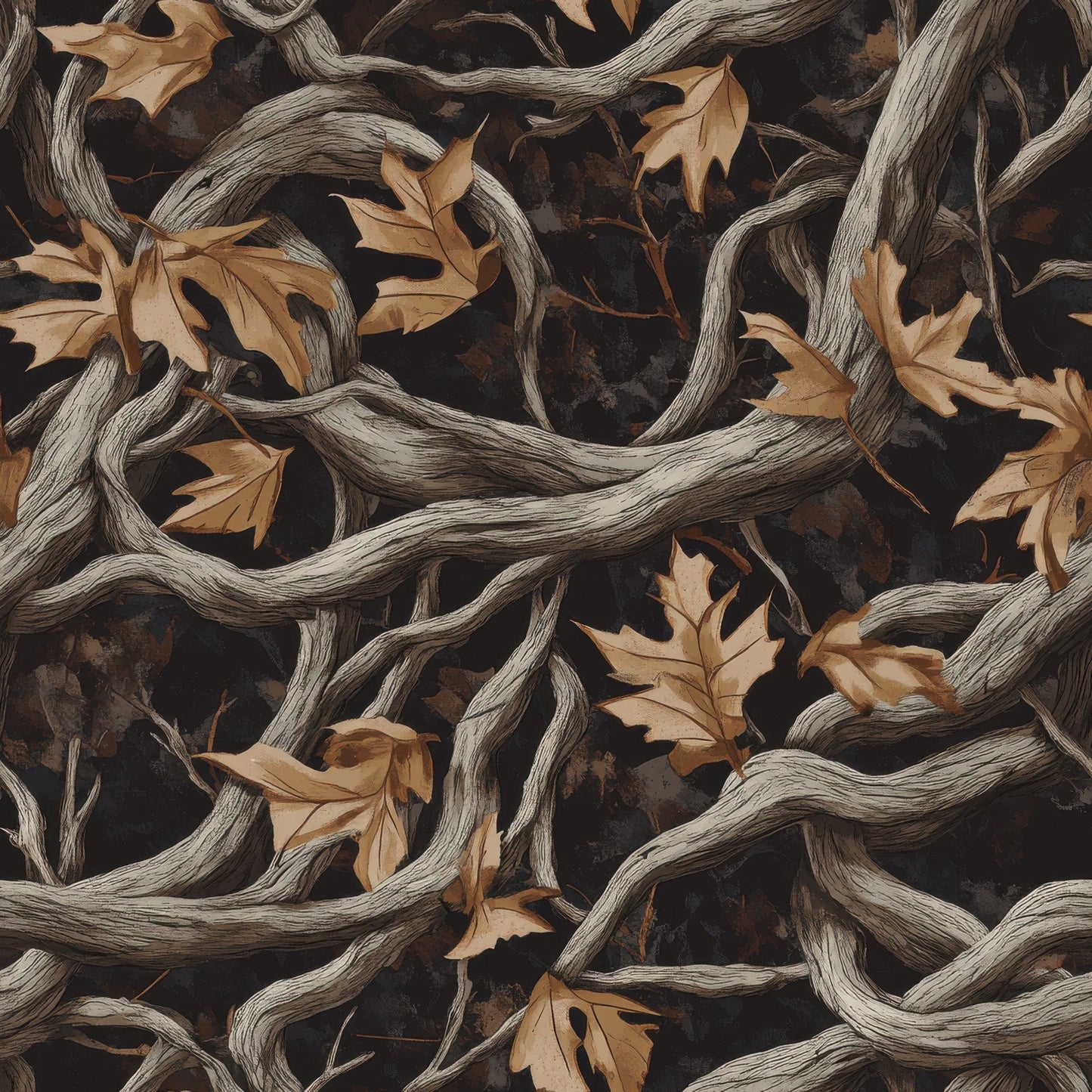 Realistic Hunting Camo Pattern 23 Quilting Cotton Fabric