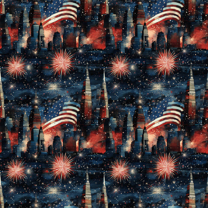 Liberty Skies Pattern 7 Minky Fabric