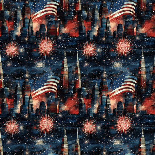 Liberty Skies Pattern 7 Minky Fabric